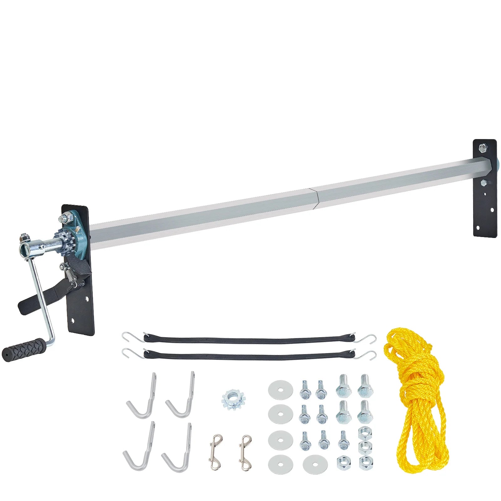 Kit de rouleau de bâche à manivelle réglable pour camions 64–104 pouces