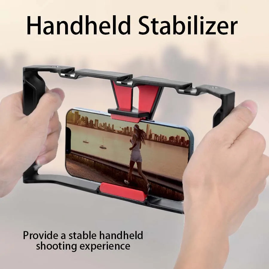 Handheld Phone Video Grip and Accessory Frame