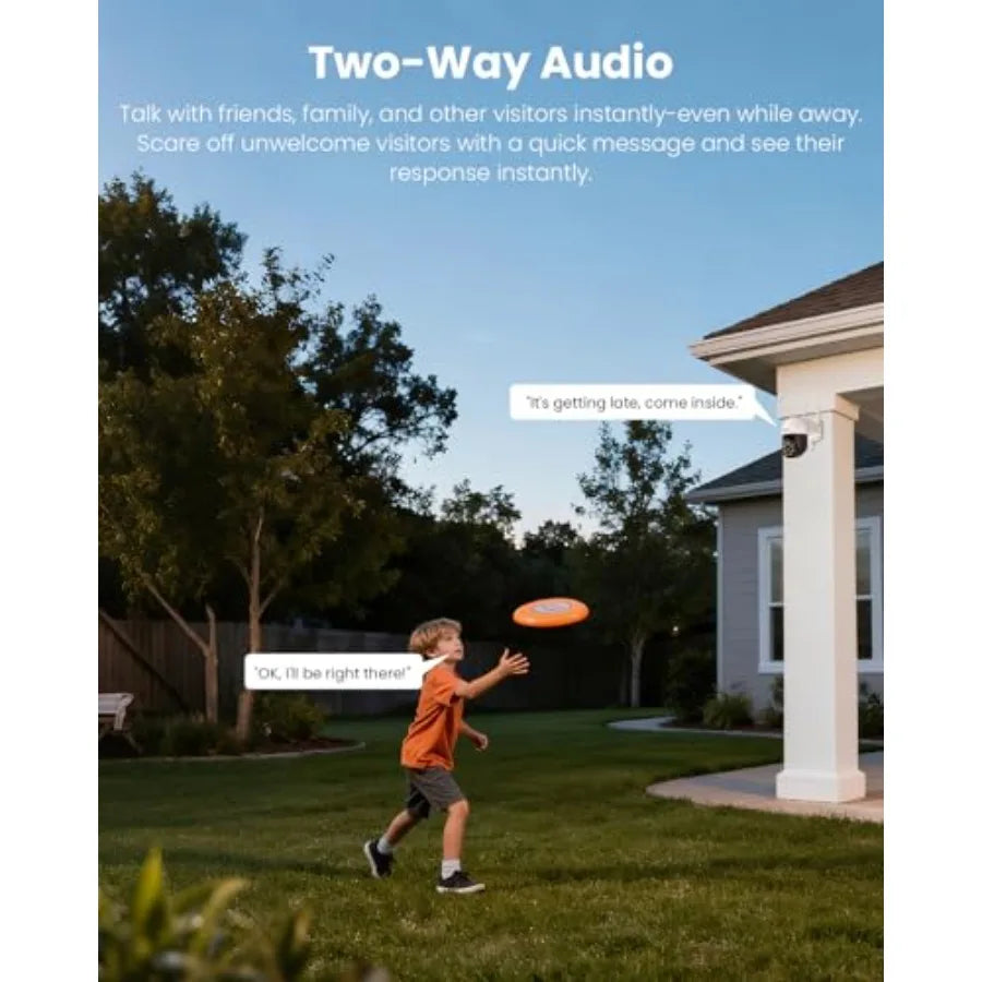 Outdoor 4K Wireless Security Camera Kit with Auto Tracking