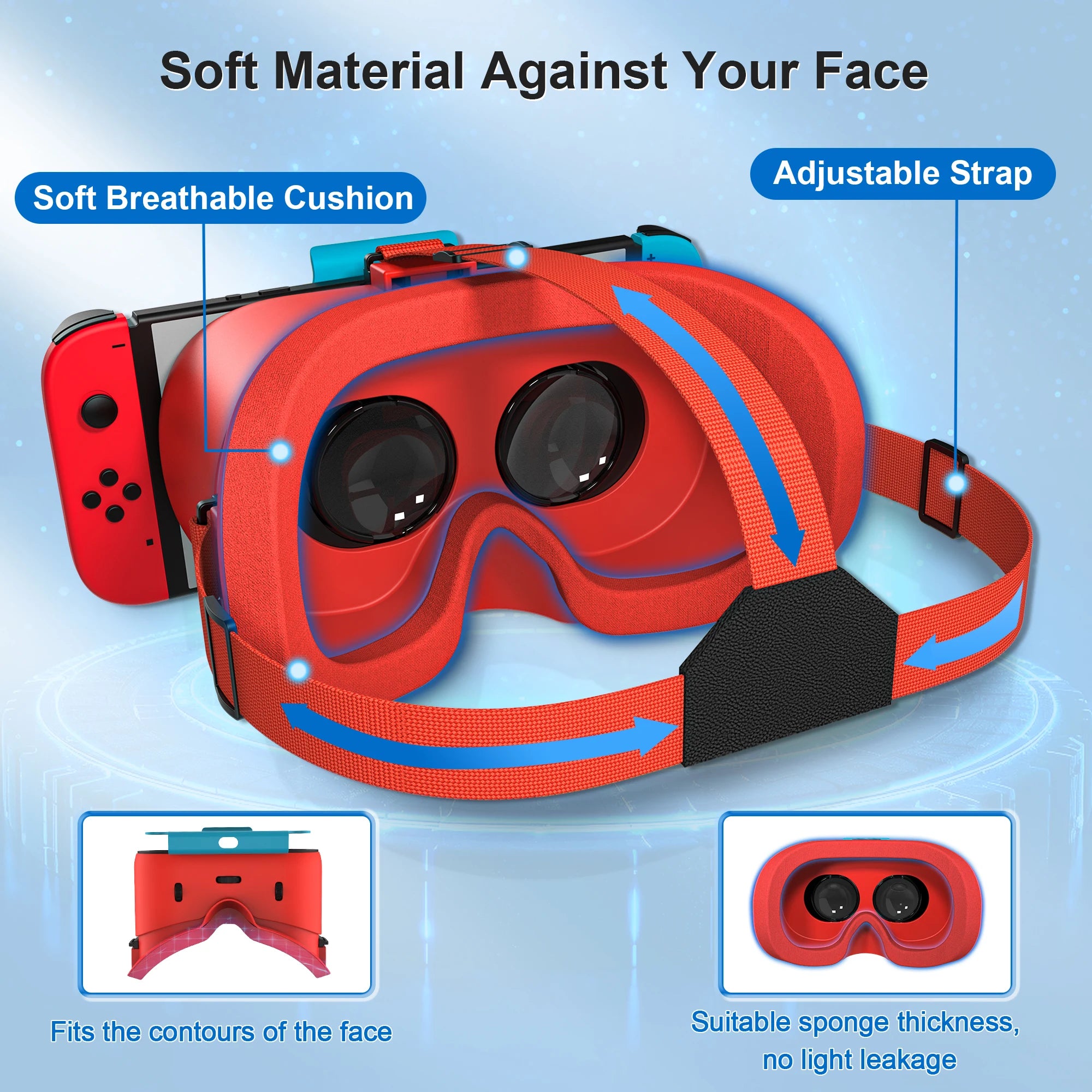 VR Headset for Console and OLED Model with Adjustable HD Lenses