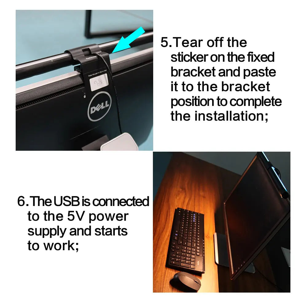 Dimmable Monitor Light Bar - RGB Options