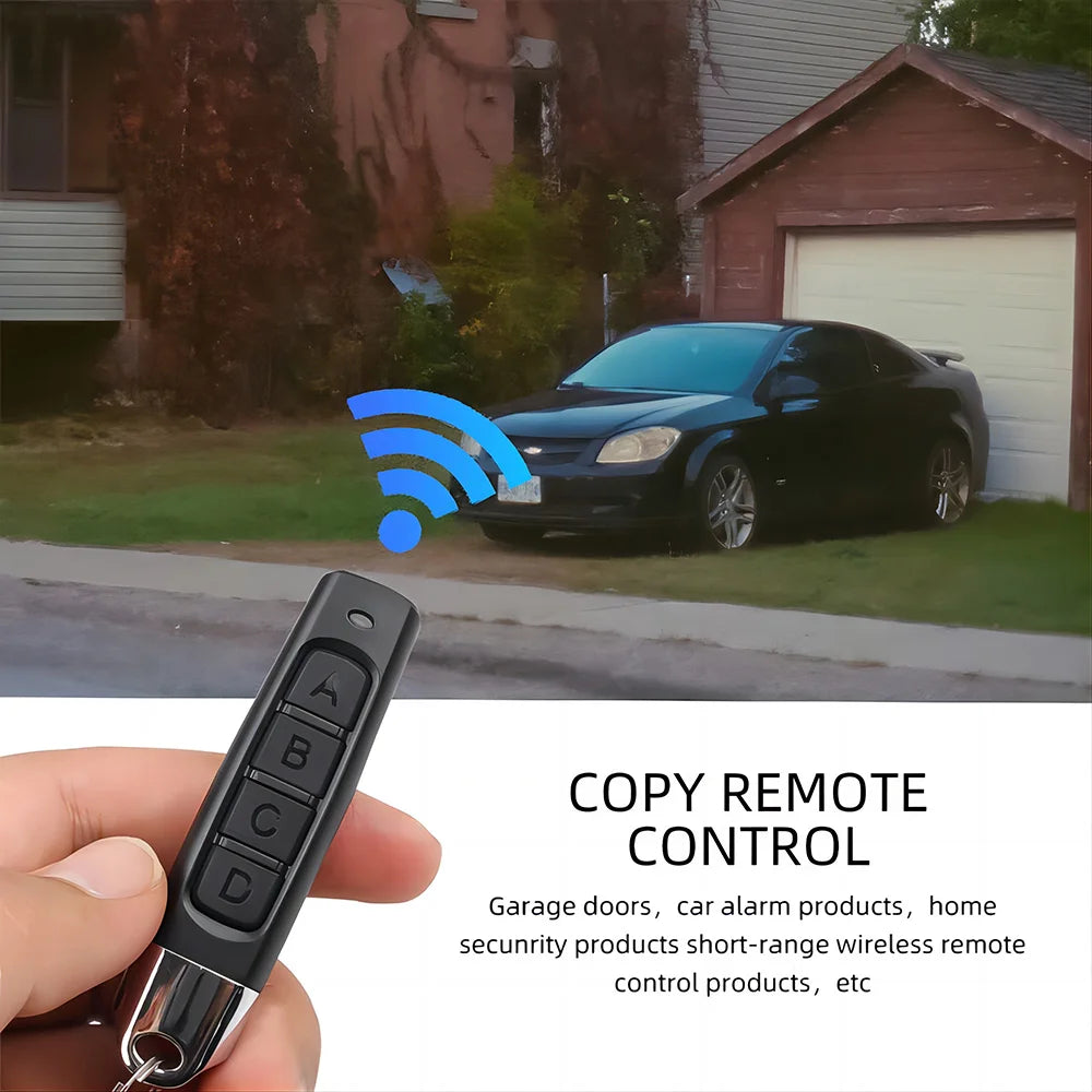 433MHz Auto Copy Remote Control Electric Garage Door Opener Remote Controller Duplicator Clone Cloning Code Transmitter