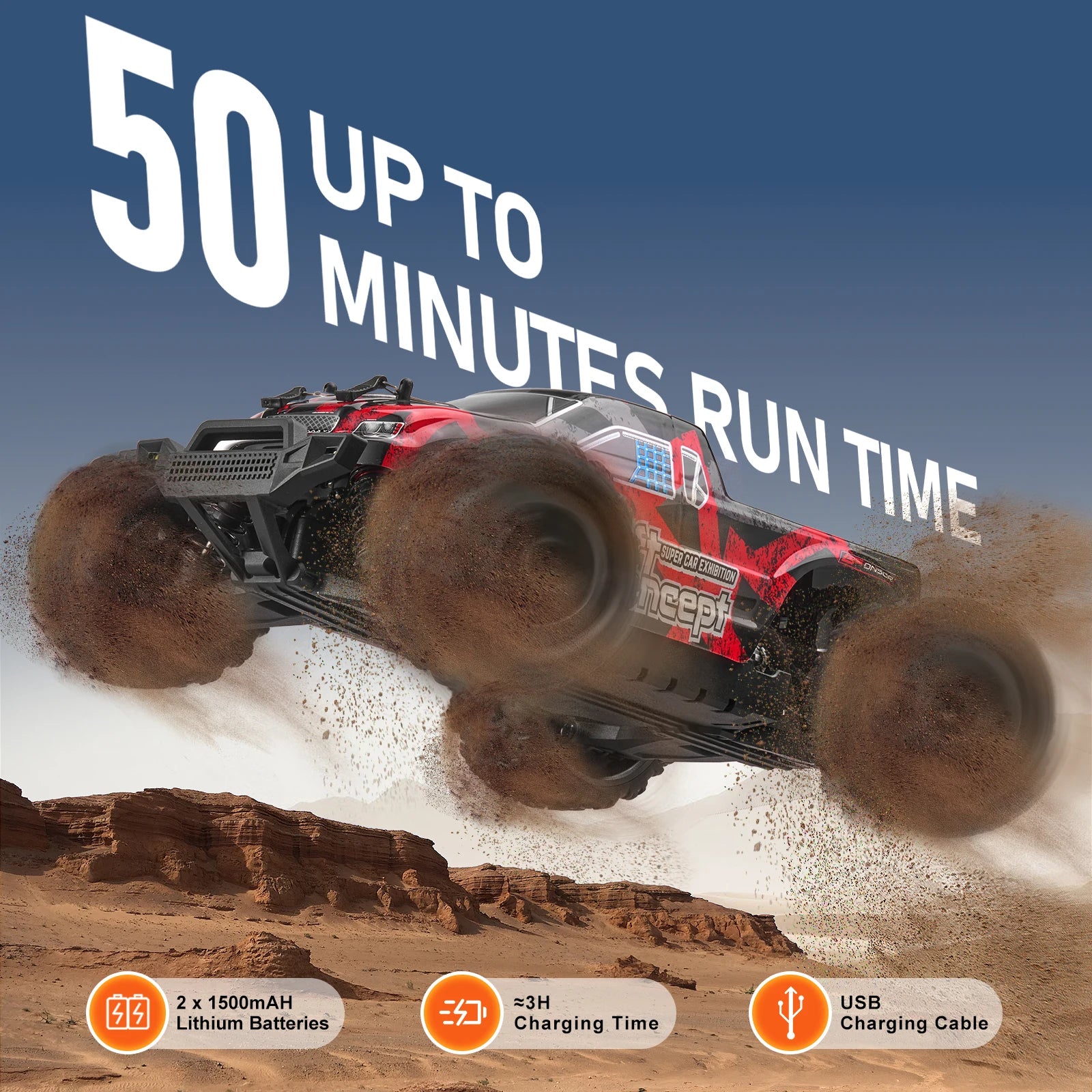 SucceBuy 1:18 40KM/H36 RC auto vysokorychlostní drift 4WD závodní off-road dálkově ovládané auto monster truck hračky pro děti vánoční dárek