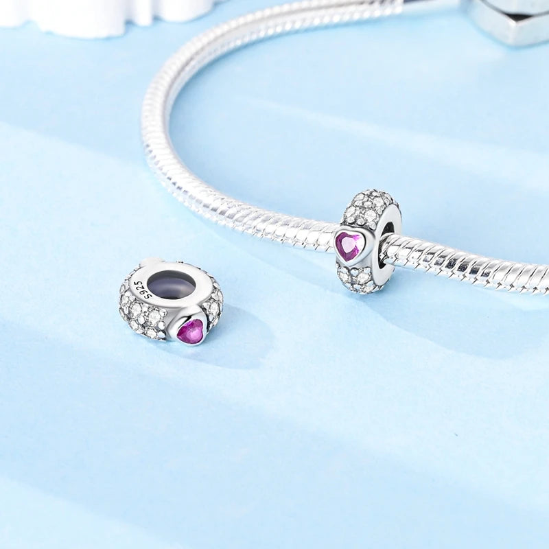 100% 925 Sterling Silver Rainbow Zircon Colorful Butterfly Dragon Shaped Silicone Stopper Charms Beads Fit DIY Bracelets Jewelry