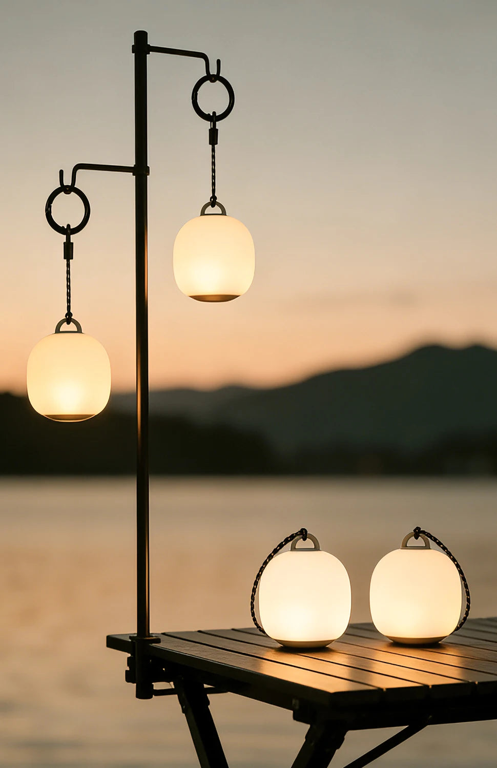 Rechargeable LED Camping Lantern for Hiking and Outdoor Use