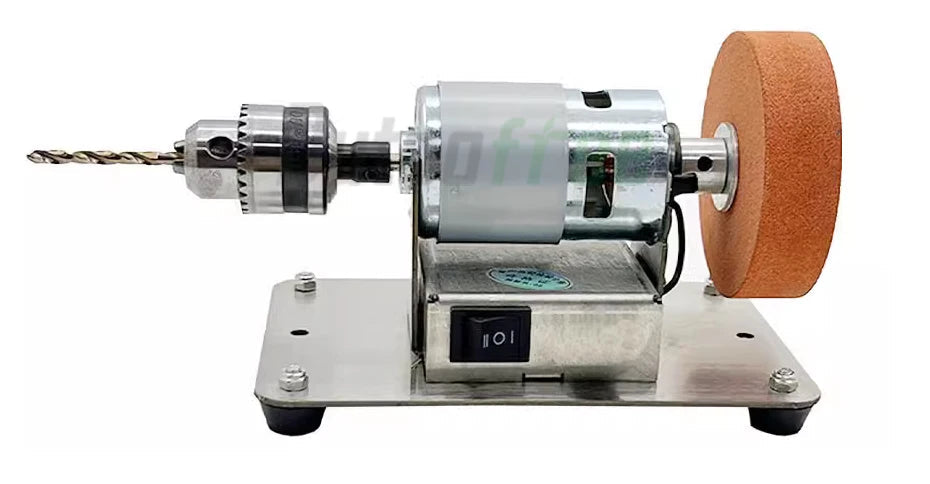 100W Double Grinder Machine Artifact Table Grinder Motor Micro Coarse and Fine Polishing Electric Grinding Wheel Grindig Stone