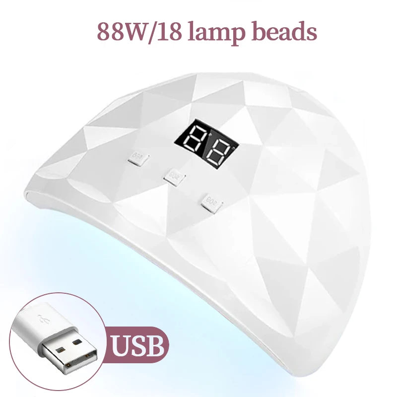 UV LED Gel Nail Lamp with Three Timers