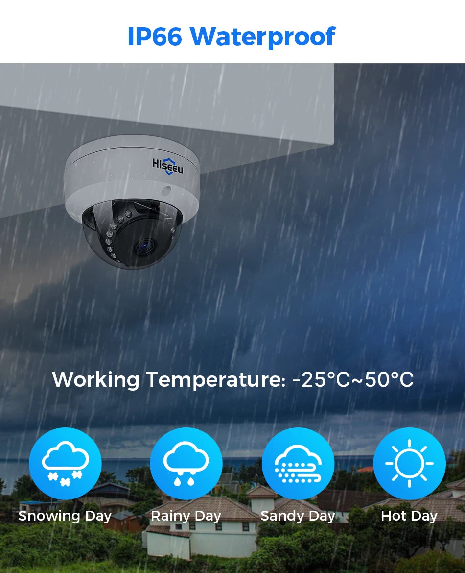 5MP Dome PoE IP Camera with Face Comparison