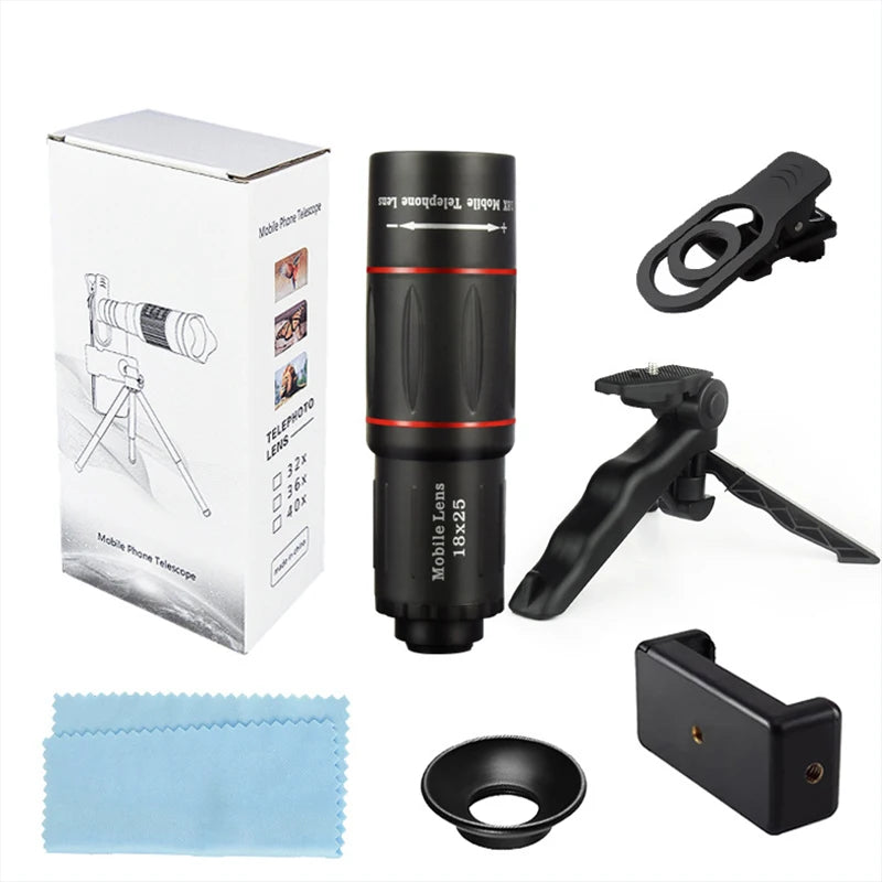 Clip-On Telephoto Lens for Compatible Smartphones