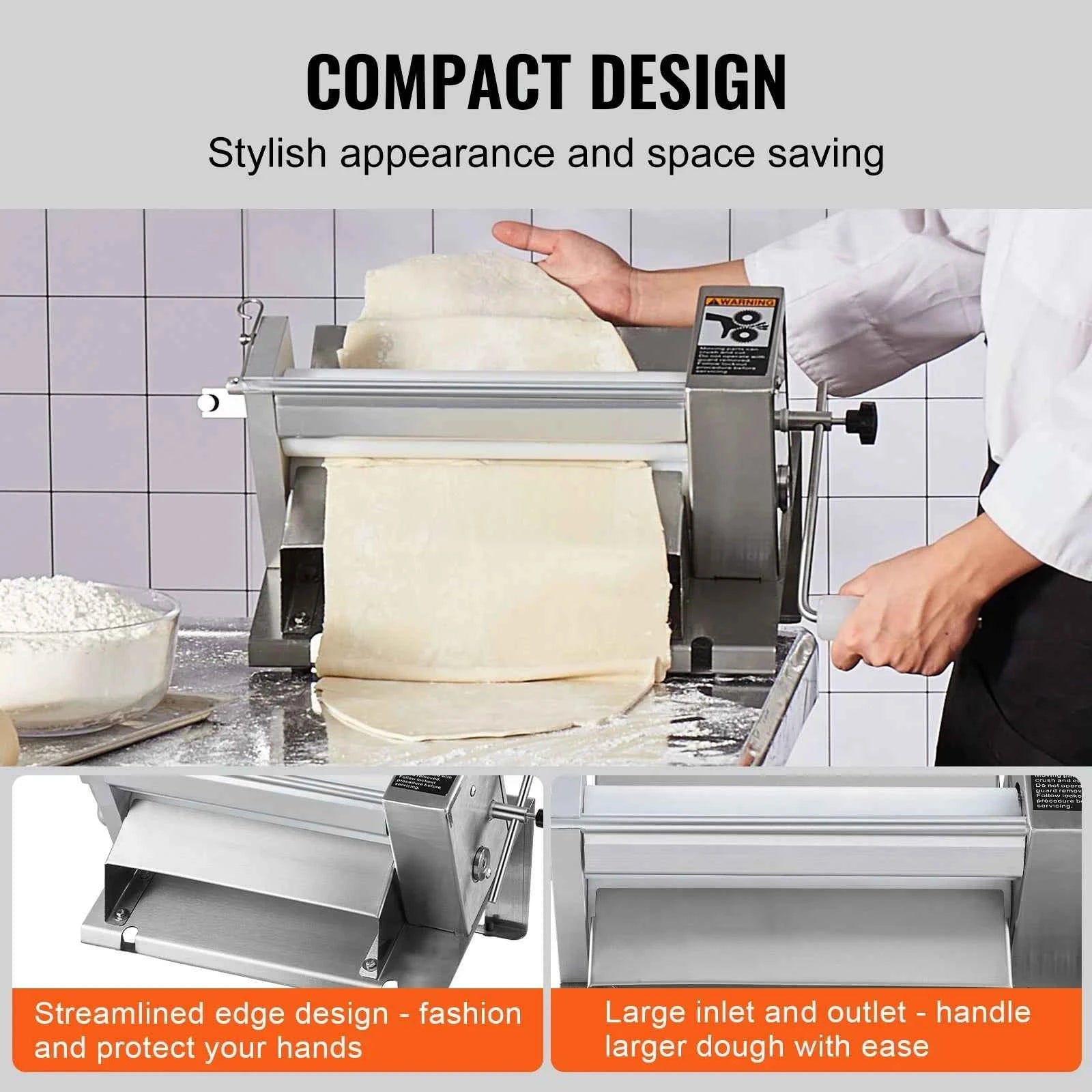 Manual Dough Sheeter Machine with Adjustable Thickness