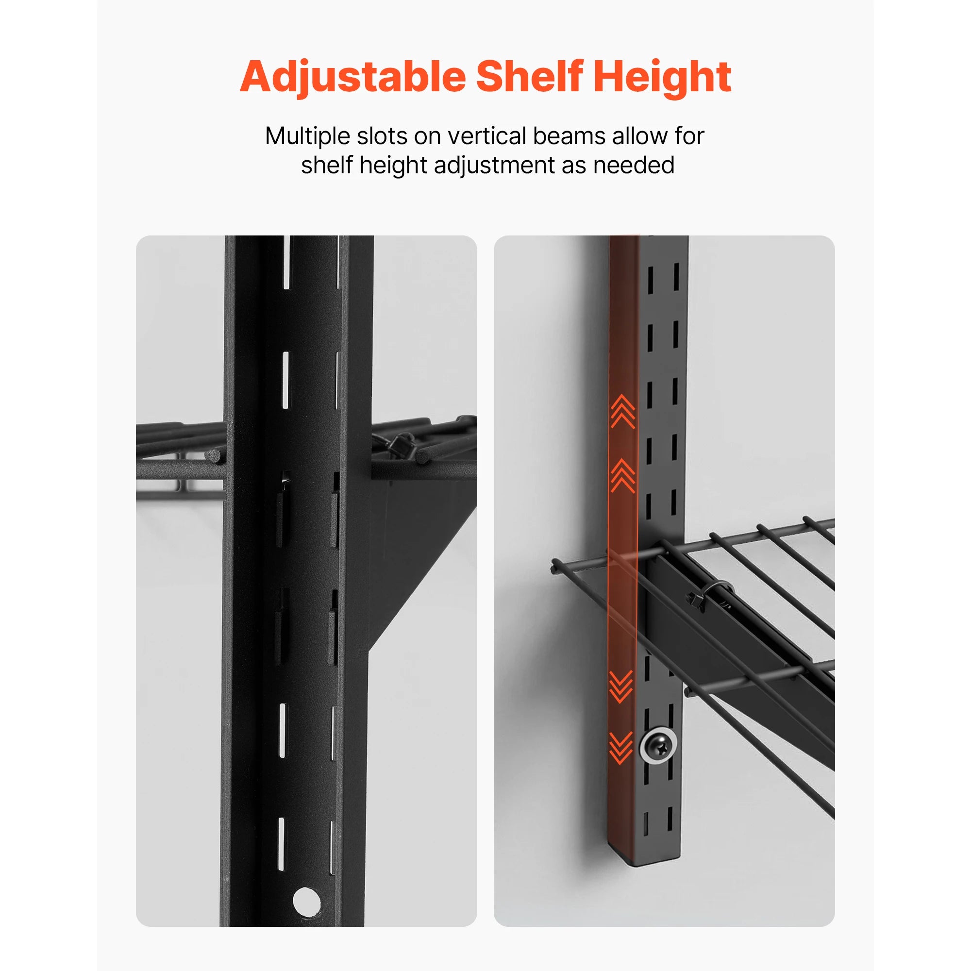 3-Tier Wall Mounted Garage Shelving Unit 450 lbs Steel Storage