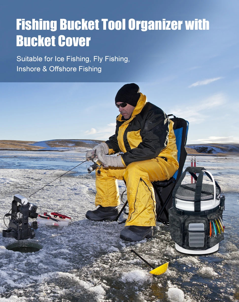 Fishing Bucket Organizer for 5-6 Gallon Buckets