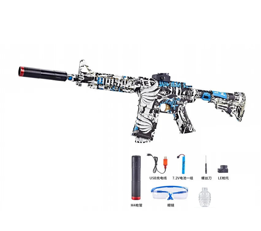 New M416 Electric Blaster Gun Set High Precision Shooting Toy Perfect Outdoor Toys Gifts for Boys Birthday (Bullets Excluded)