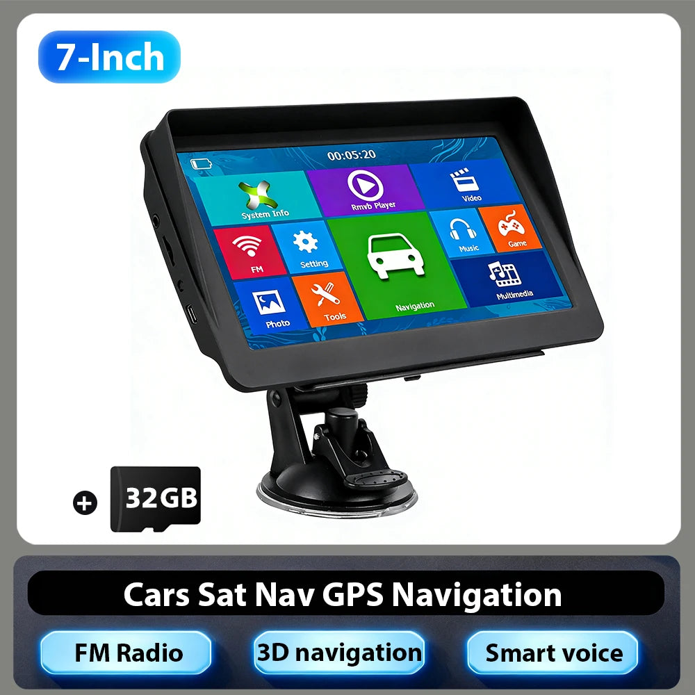 7-inch TFT LCD Touchscreen GPS Navigator with FM Voice Guide