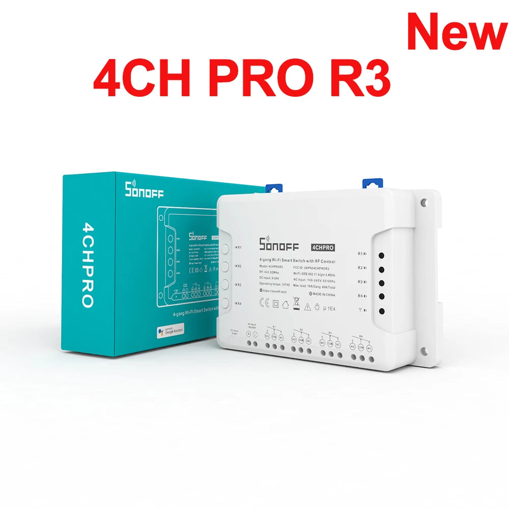 4CHR3 / 4CHPROR3 4-kanals Wi-Fi Smart Switch