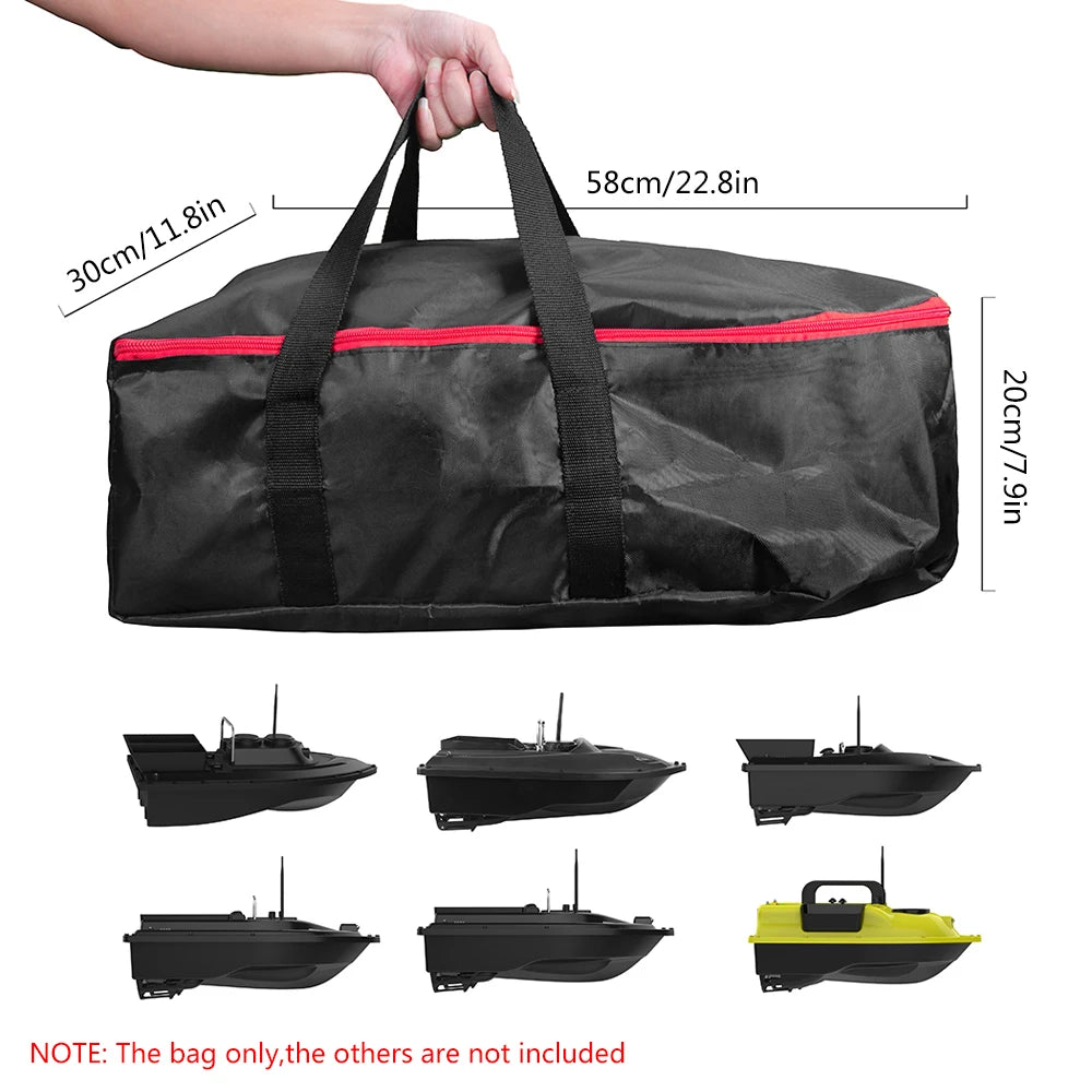 Bolsa impermeable para transportar un barco cebador
