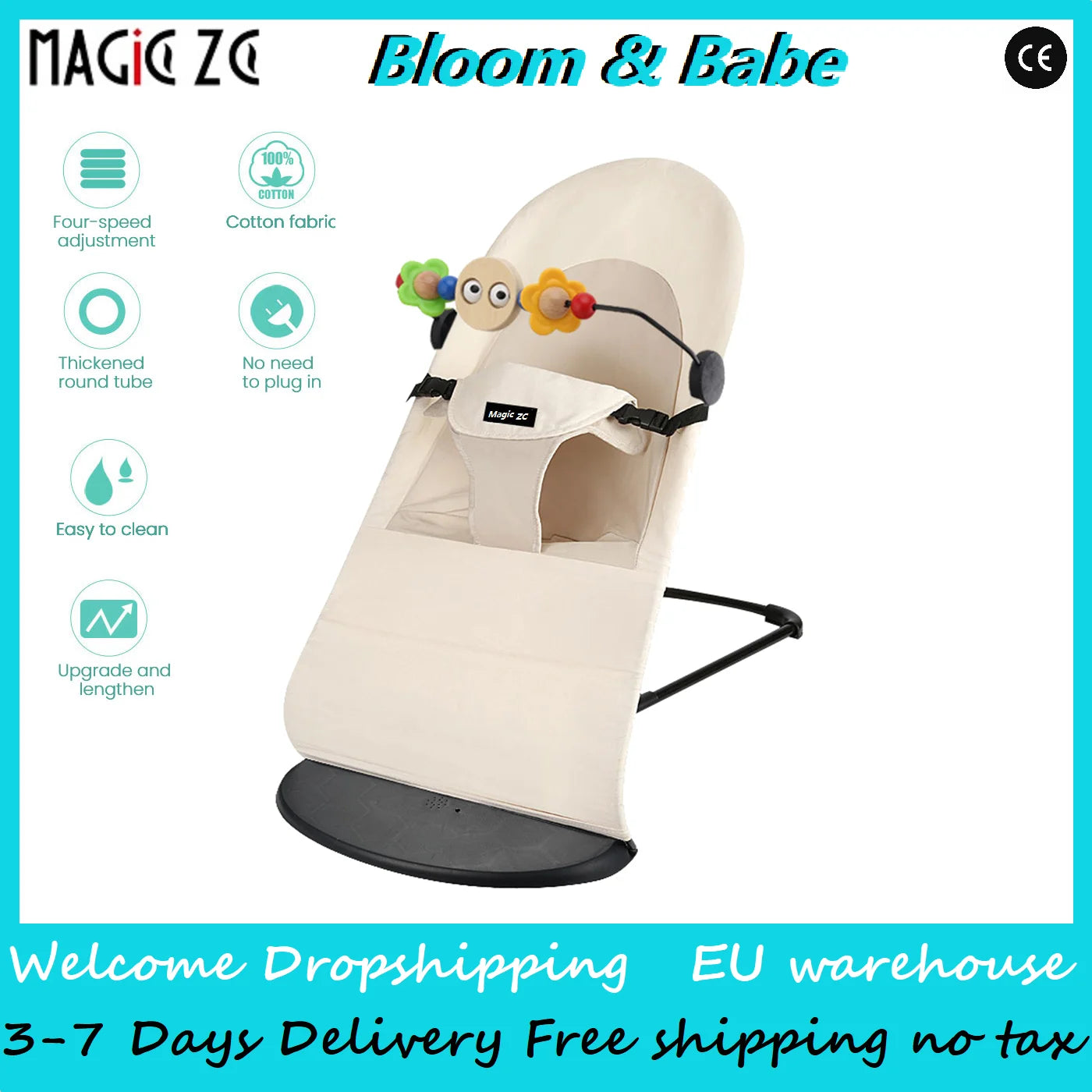 Baby Stroller 3‑in‑1 Lightweight Travel System