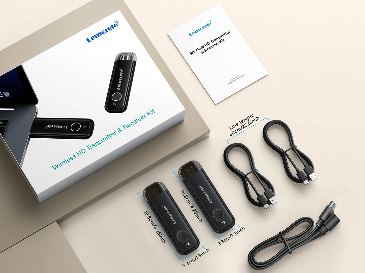 50M Wireless HDMI Transmitter and Receiver 1080P Plug & Play