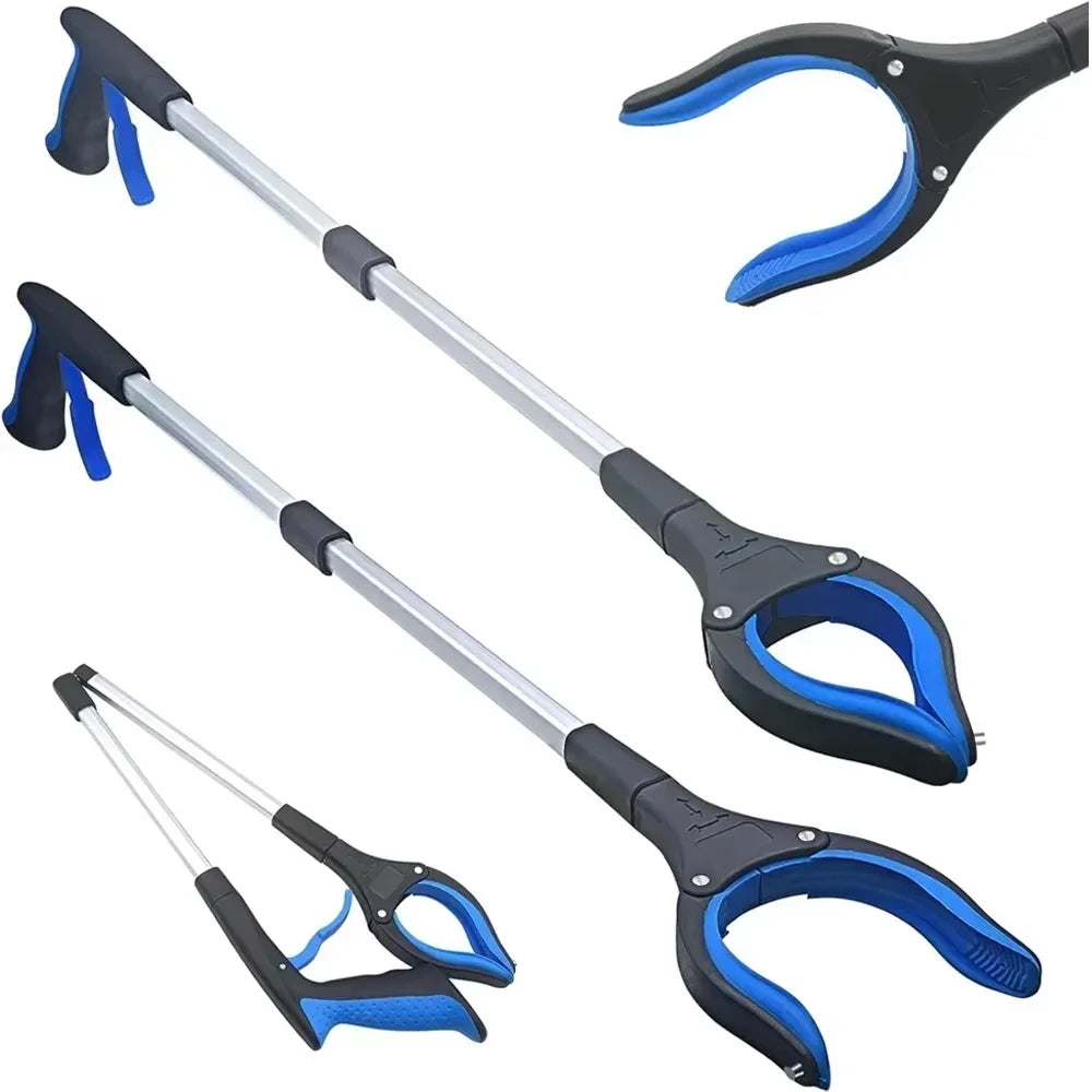 Folding Reacher Grabber with Rotating Head