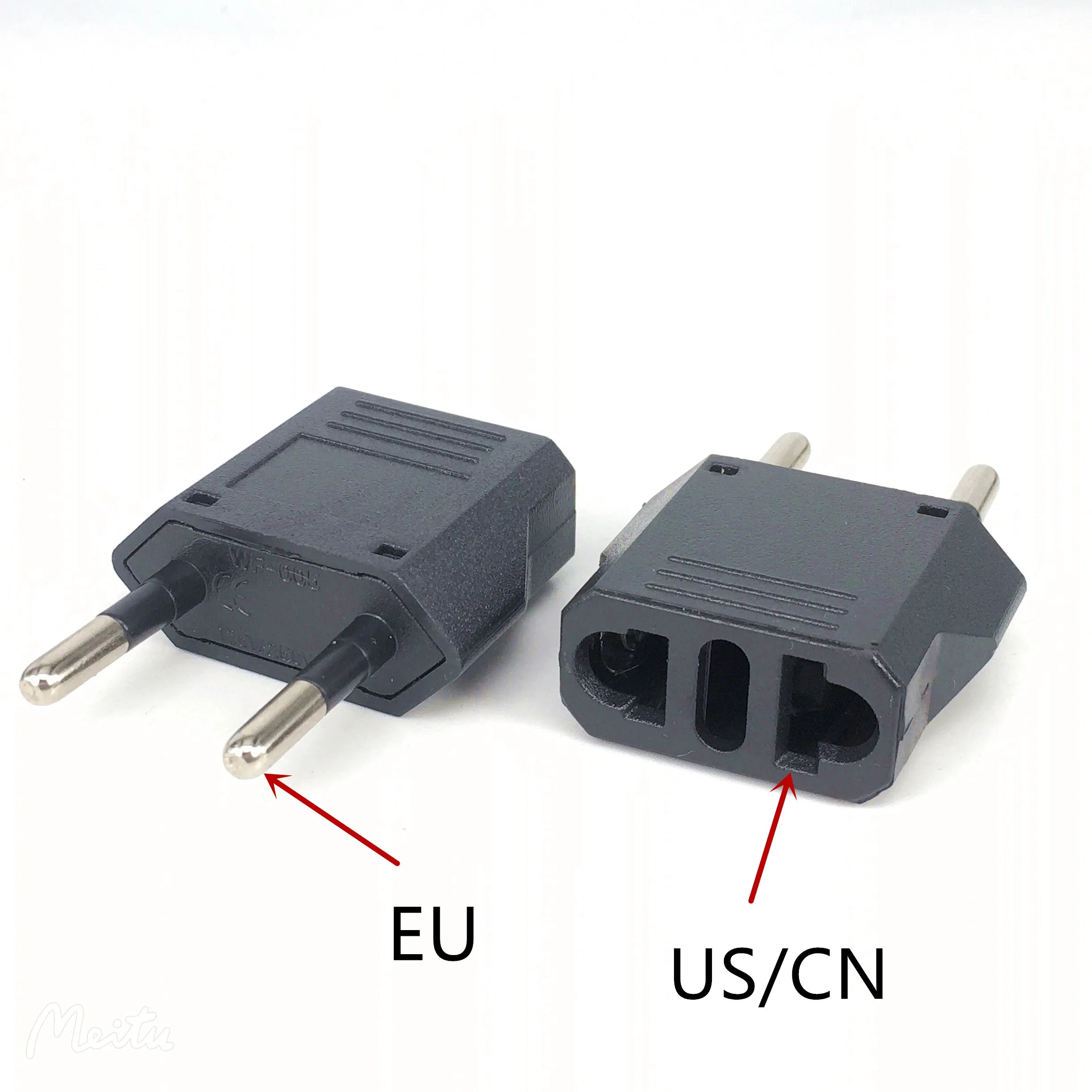 1pcs Power Plug Adapter US To EU Euro Europe Plug Power Plug Converter Travel Adapter US to EU Adapter Electrical Socket