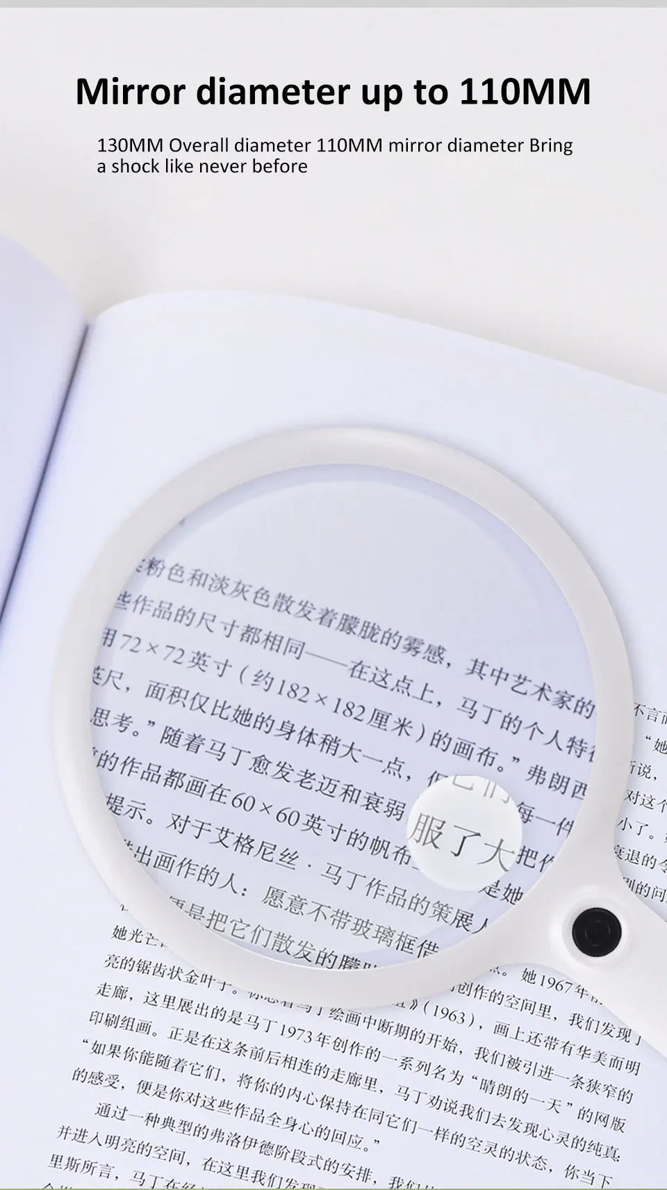 Rechargeable Illuminated Hand Magnifier