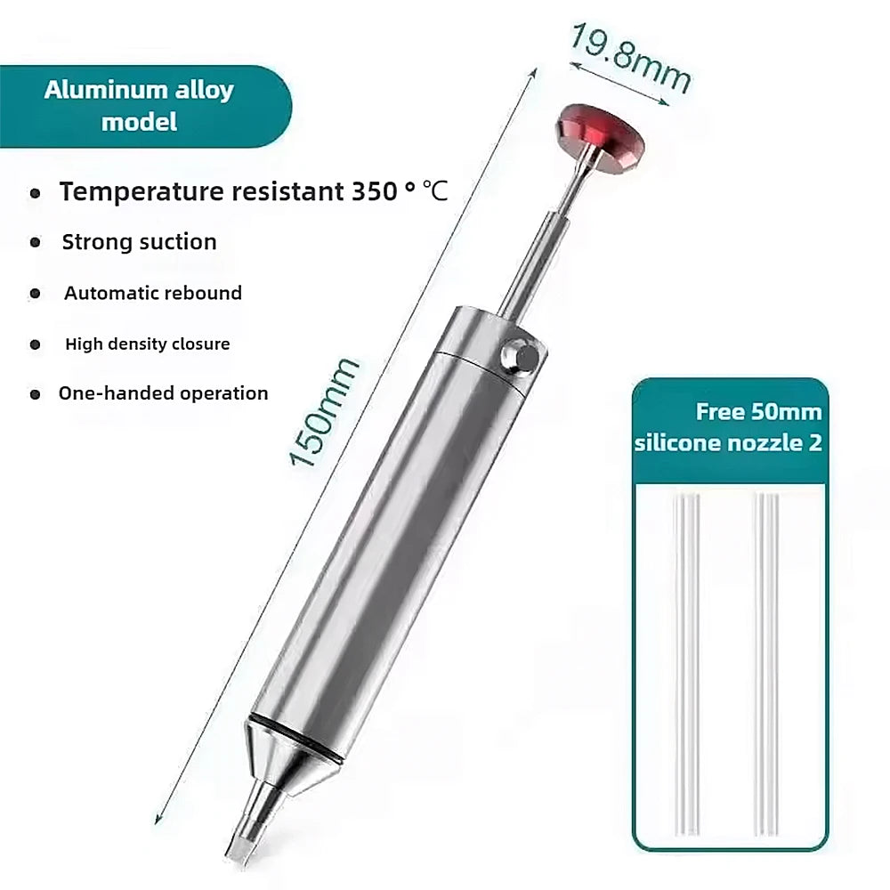 Aluminium Manual Desoldering Pump - Three Pack