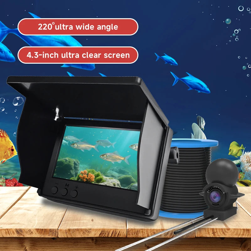 1080P Underwater Fishing Camera with 4.3-Inch LCD