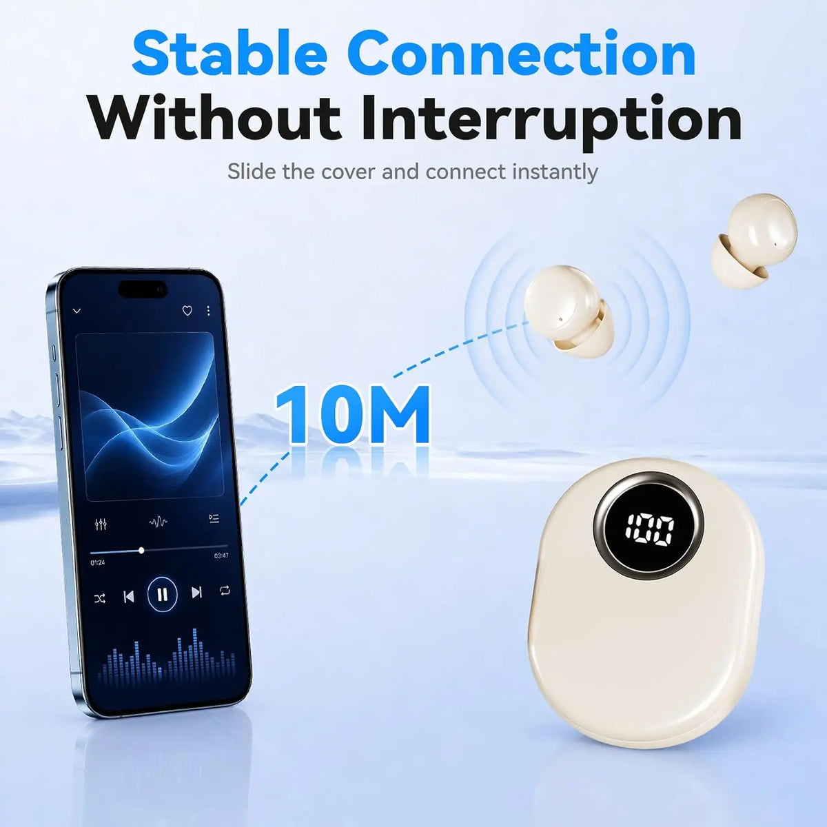 Mini Invisible Wireless Bluetooth Earbuds for Small Ears