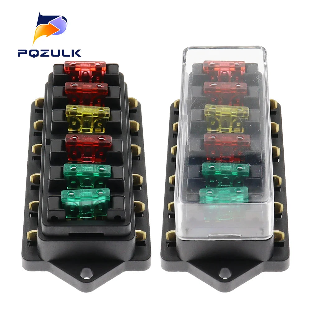Poistkové puzdro pre automobilové nožové poistky s viacerými obvodmi
