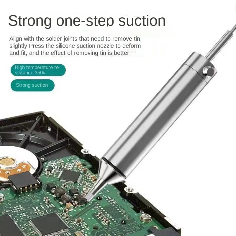 Aluminium Desoldering Pump with Spring Plunger