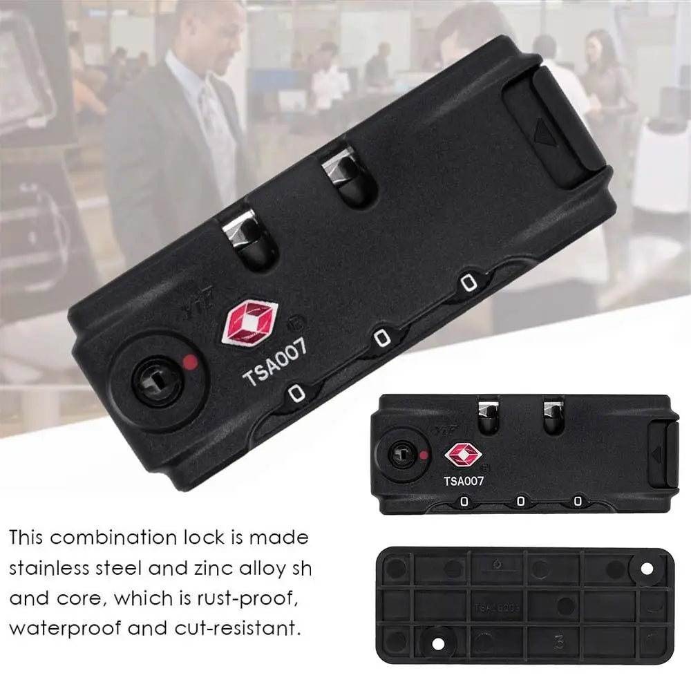 Three-Digit Luggage Combination Lock