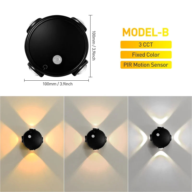 مصباح أجواء مغناطيسي قابل لإعادة الشحن - خيارات RGB
