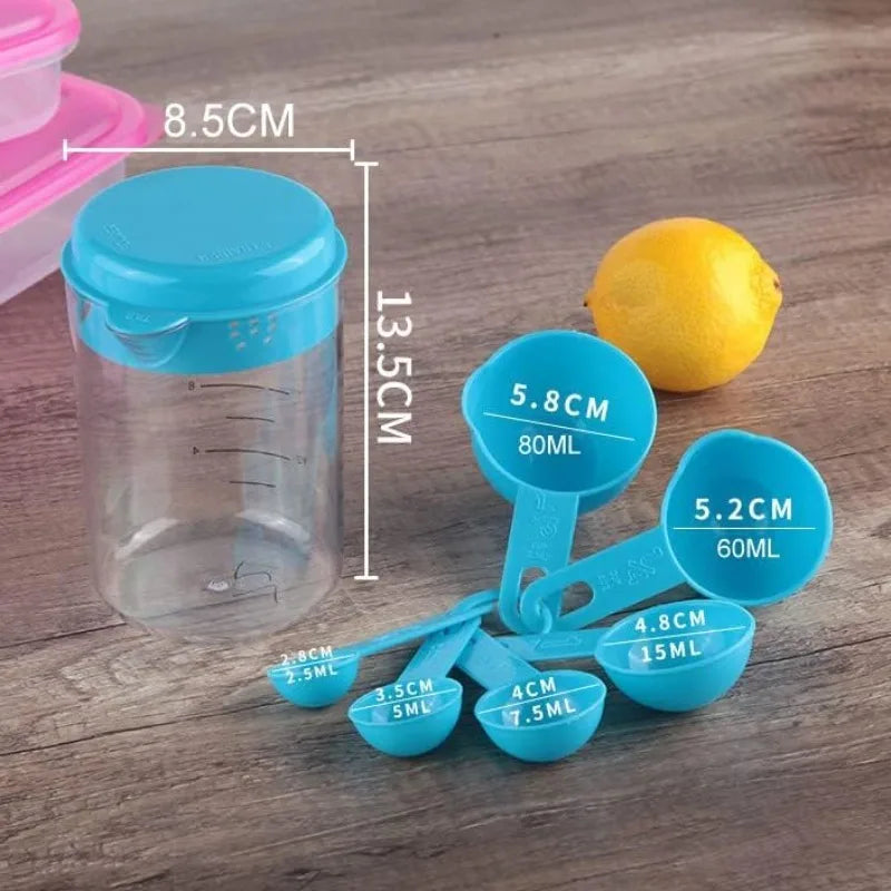 7-Piece Kitchen Measuring Set, Pink or Blue