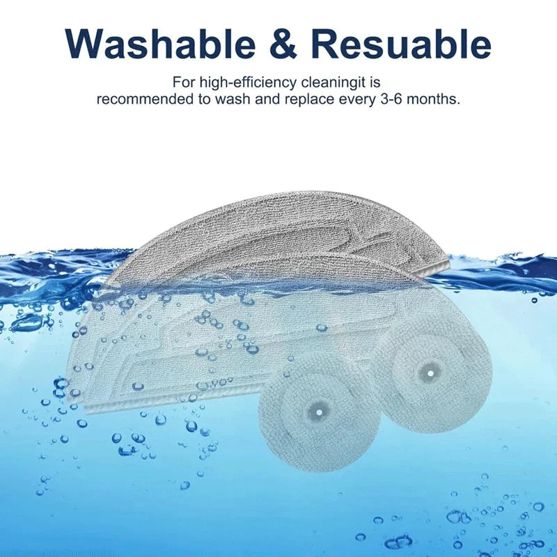 Microfibre Mop Pad Set for Roborock S8 MaxV Ultra and S8 Max Ultra