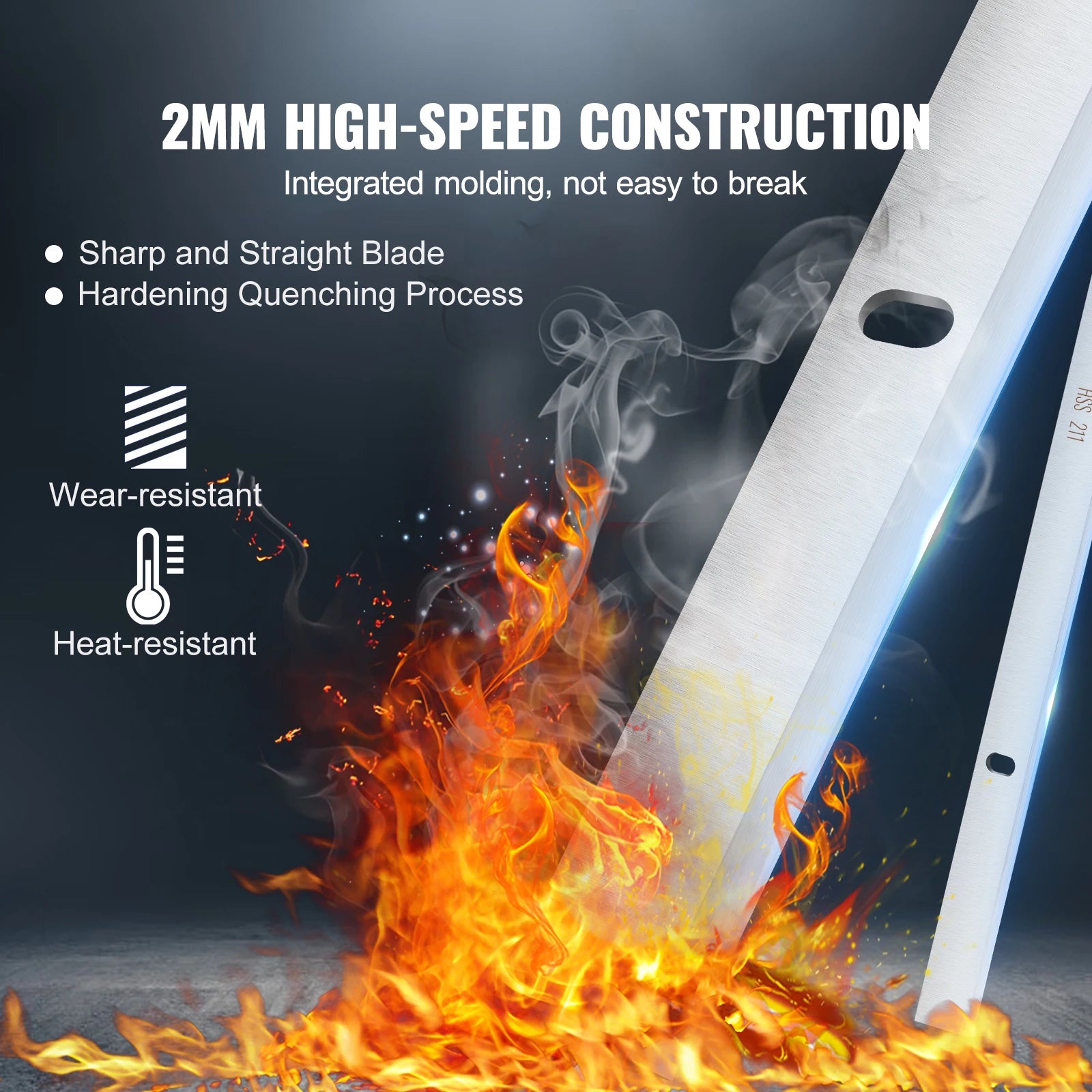 13-Inch HSS Planer Blades for 12.5 in and 13 in Benchtop Planers