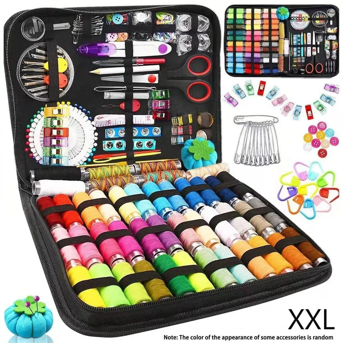 Professionele Complete Naaikit Set met Draden Naalden Scharen Tape Meetlint voor DIY Handwerk Beginners Home Repair