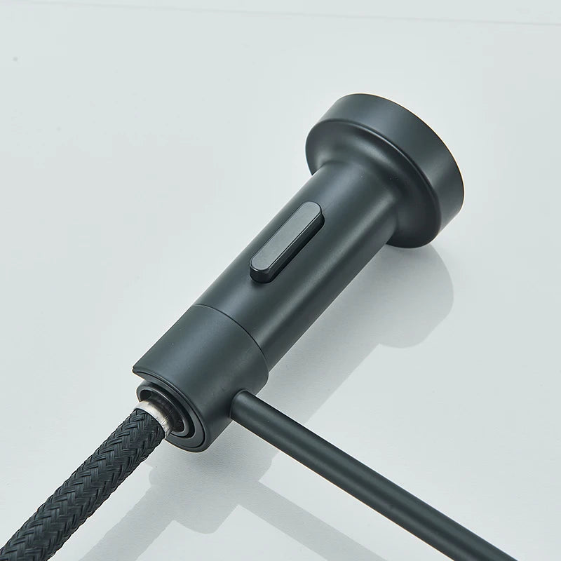 Rubinetto da cucina a molla con erogazione a discesa e acqua calda e fredda