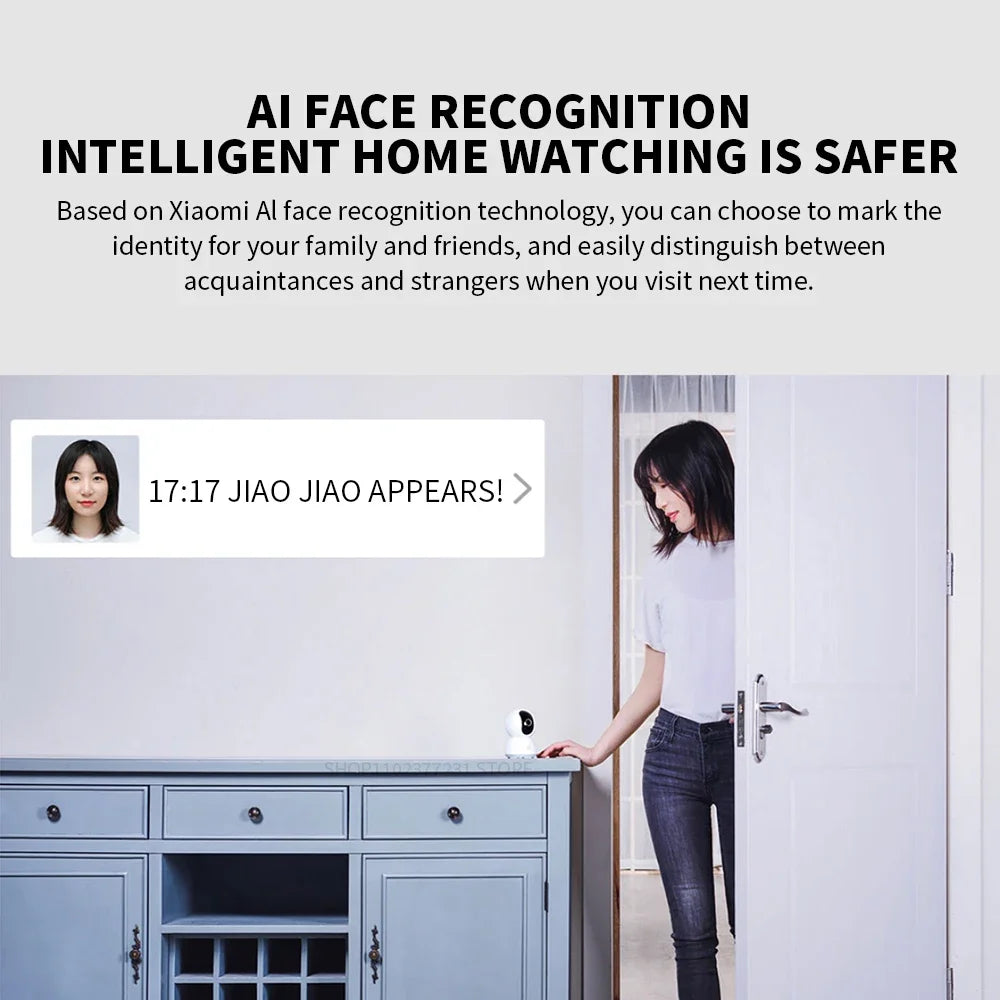 360° Smart Home Security Camera 2K PTZ 3MP AI Night Vision