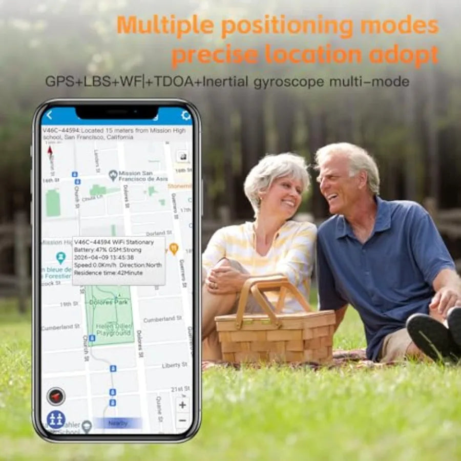 Fall Detection Smart Watch for Seniors with GPS and 4G Alerts