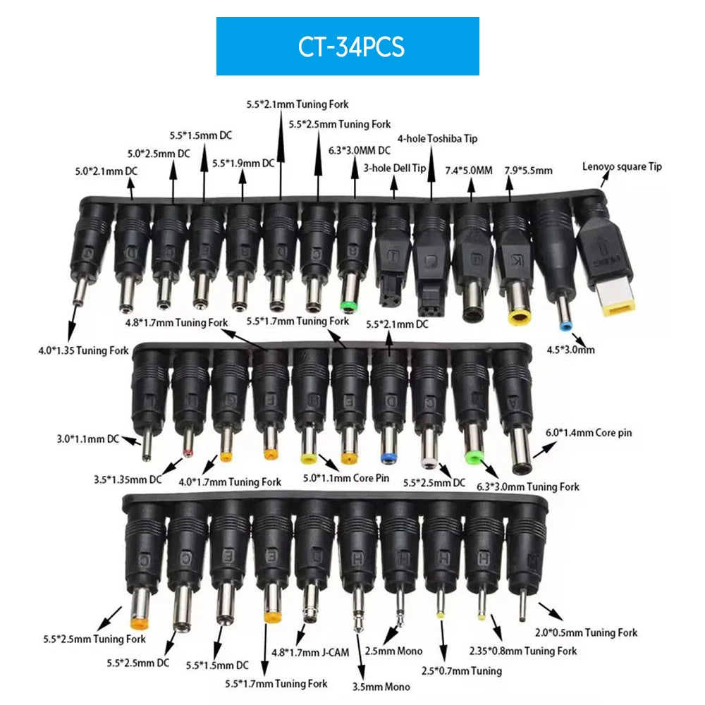 USB-C PD to DC Adjustable Power Cable