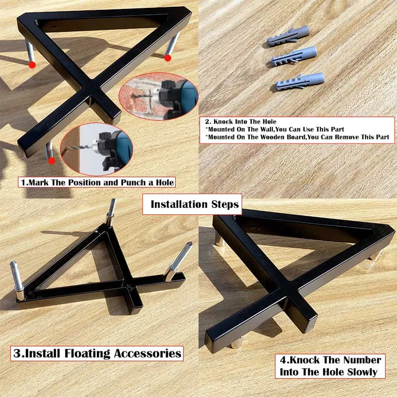 125mm Black Outdoor House Number Sign