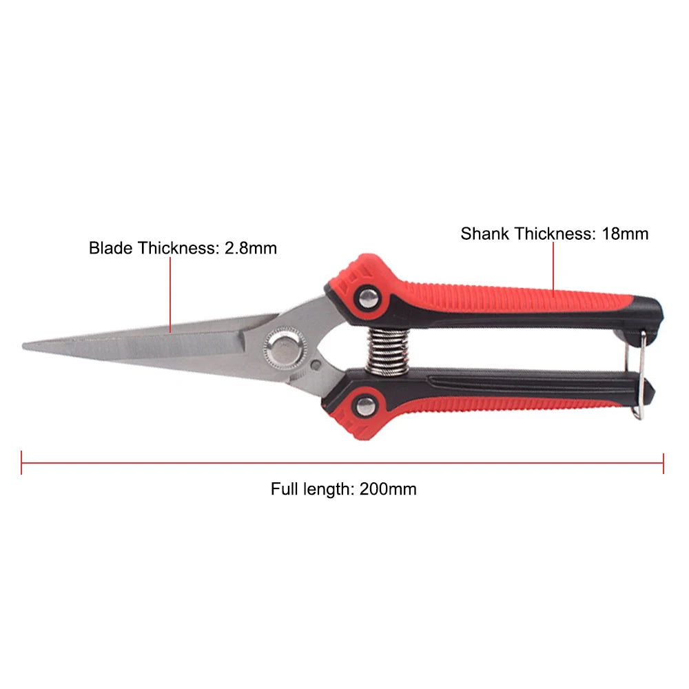 Pointed Bypass Garden Pruning Shears