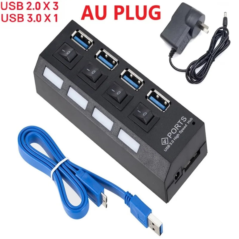 Hub USB 3.0 commutato - Quattro o sette porte
