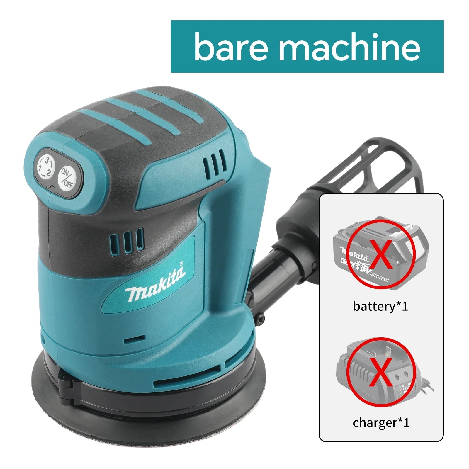 Makita 18V Cordless Random Orbit Sander for Smooth Wood Finishing