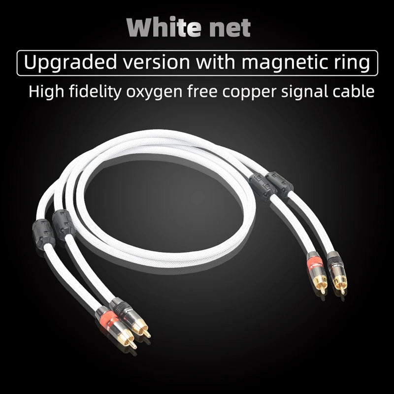Cablu audio RCA stereo ecranat