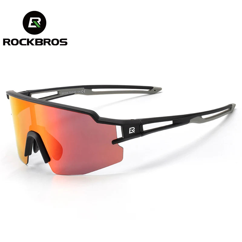 Occhiali da ciclismo ROCKBROS polarizzati con protezione UV400, occhiali da sole per bicicletta unisex fotocromatici, occhiali MTB e da strada