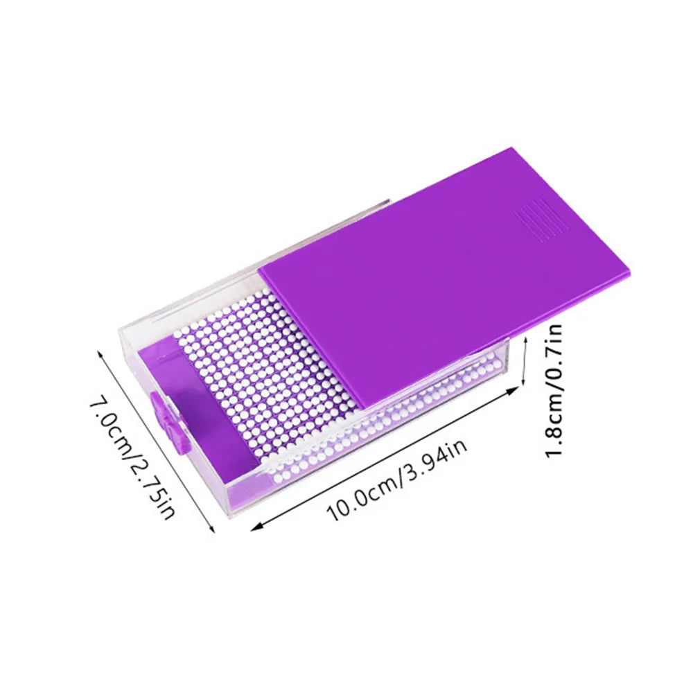 Tava pentru pictură cu diamante cu capac — 10 × 7 × 1.8 cm