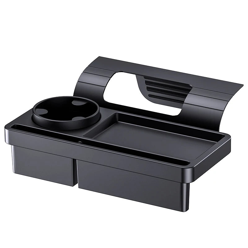 SEAMETAL Car Side Door Organizer Large Load-Bearing Hanging Door Storage Box with Cup/Phone Holder Universal Storage Organizer