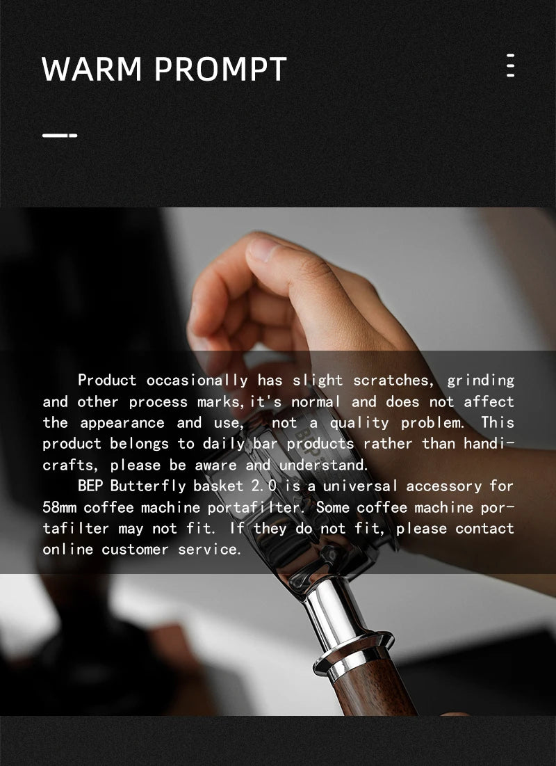 Espresso Filter Basket 15g Double-Layer Stainless Steel