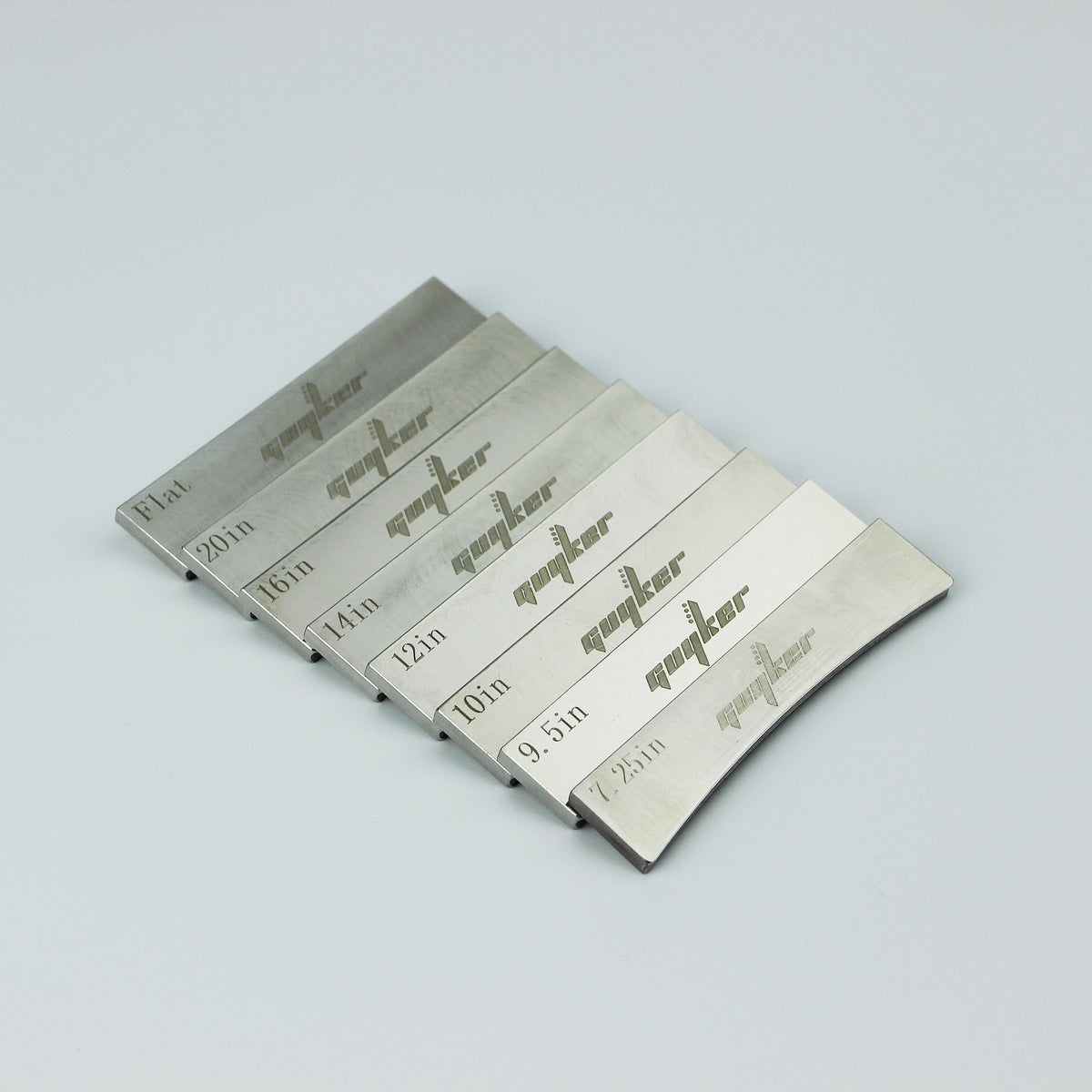 Guitar Fret Press Caul Inserts — Radius & Flat Options